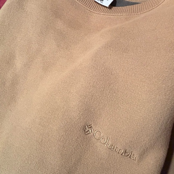 Columbia Tan Crewneck Sweater with Textured Knit - Picture 2 of 3